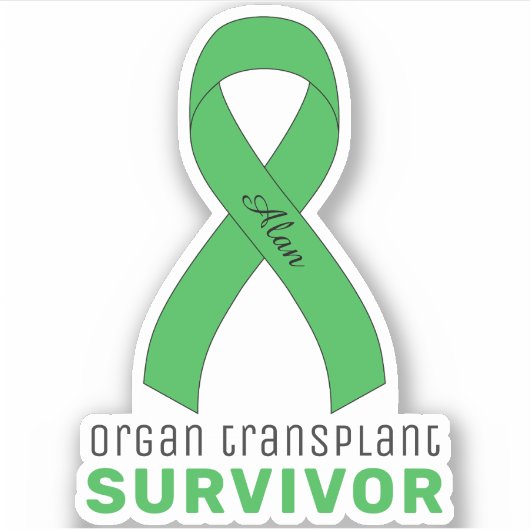 Organ Transplant Survivor Vinyl Sticker (Voorkant)
