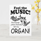 Organ voelt de muziek kaart (Gele Bloem)