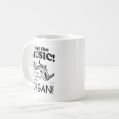 Organ voelt de muziek koffiemok (Voorkant links)