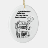 Organ Zombie Explode Keramisch Ornament (Rechts)