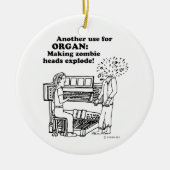 Organ Zombie Explode Keramisch Ornament (Voorkant)