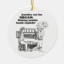 Organ Zombie Explode Keramisch Ornament