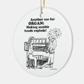 Organ Zombie Explode Keramisch Ornament (Links)