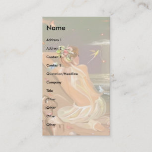 Organdy Wings Fairy. Visitekaartje