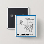 Organelle Vierkante Button 5,1 Cm (Voorkant /achterkant)