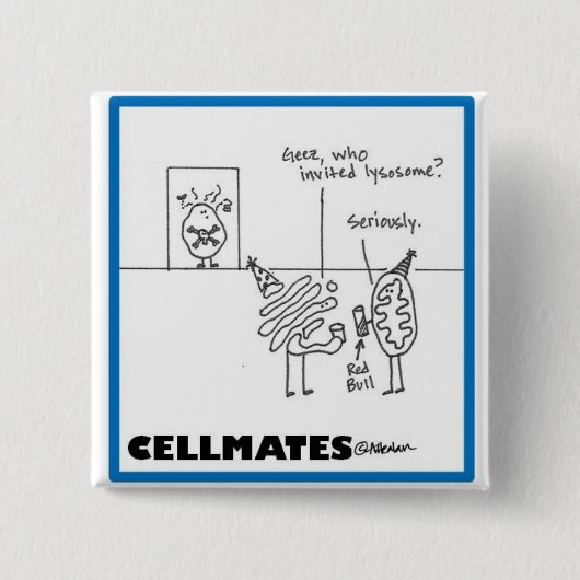 Organelle Vierkante Button 5,1 Cm (Voorkant)