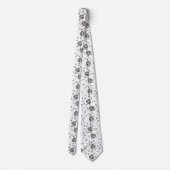 Organellen - Zwart op wit Stropdas (Achterkant)