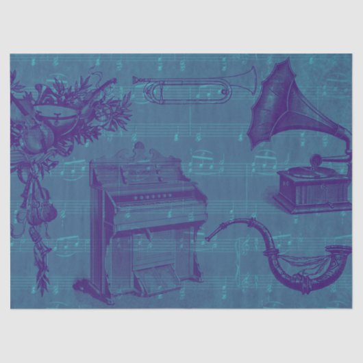  organen en andere muziekinstrumenten tissuepapier (Voorkant)