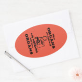 Organen met een verbod op ovaal Sticker (Envelop)