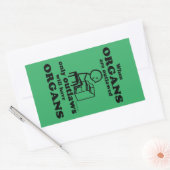 Organen met een verbod op rechthoekige Sticker (Envelop)