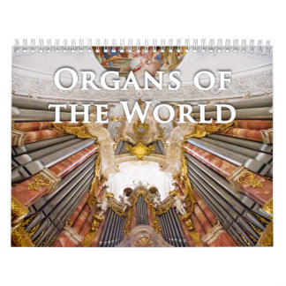 Organen van de World Pipy Orgorgan kalender