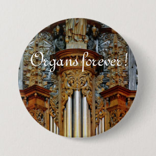 Organen voor altijd! Rodez Cathedral-knop Ronde Button 7,6 Cm