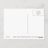 Organic abstract #1460 briefkaart (Achterkant)