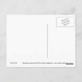 Organic abstract #1463 briefkaart (Achterkant)