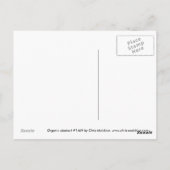 Organic abstract #1469 briefkaart (Achterkant)