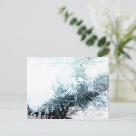 Organic abstract #1470 briefkaart (Staand voorkant)