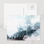 Organic abstract #1470 briefkaart (Voorkant / Achterkant)