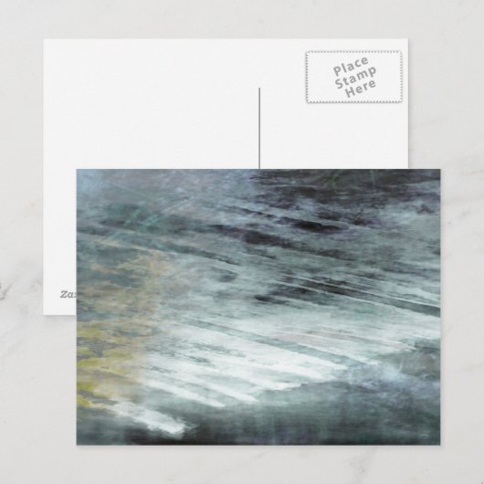 Organic abstract #1480 briefkaart (Voorkant / Achterkant)