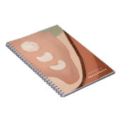 Organic Abstract Modern Art 60s Retro Sketchbook Notitieboek (Rechterzijde)