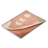 Organic Abstract Modern Art 60s Retro Sketchbook Notitieboek (Linkerzijde)