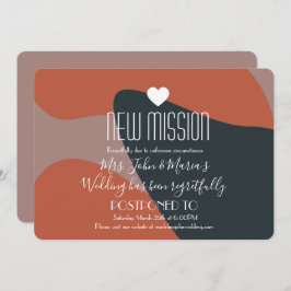 Organic Abstract New Mission Postponement Kaart