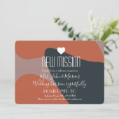 Organic Abstract New Mission Postponement Kaart (Staand voorkant)