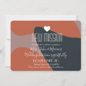 Organic Abstract New Mission Postponement Kaart (Voorkant)