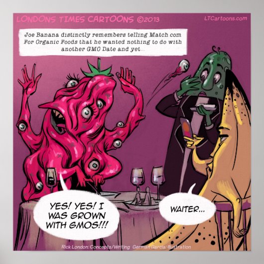 Organic and GMO Date Funny Poster (Voorkant)