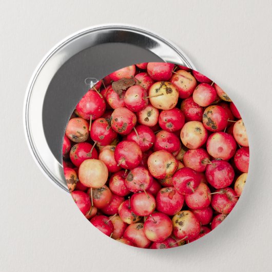 Organic Apple Ronde Button 4,0 Cm (Voorkant /achterkant)