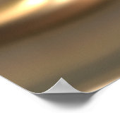 Organic Art Molten Metal Sheet Gold en Silver Poster (Hoek)