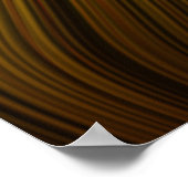 Organic Art Molten Plastic Soft Strand Geel Poster (Hoek)