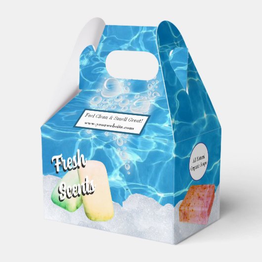 Organic Bath Soap Customer Gift Box Bedankdoosjes (Achterkant)