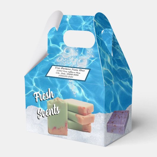 Organic Bath Soap Customer Gift Box Bedankdoosjes (Voorkant Zijde)