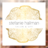 Organic Beauty Gold Tree Rings Raamsticker (Vel 2)