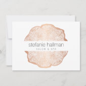 Organic Beauty Roos Gold Tree Rings Gift Kaart (Voorkant)