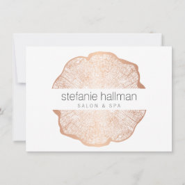 Organic Beauty Roos Gold Tree Rings Gift Kaart