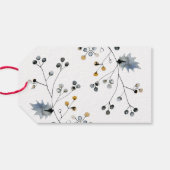 Organic Berry Kerstfeestay Cadeaulabel (Achterkant Horizontaal)