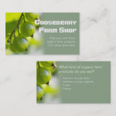 Organic Boerderij Products CC0209 Visitekaartje (Voorkant / Achterkant)