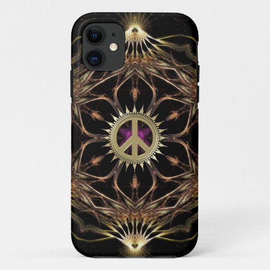 Organic Bohemian Peace Flower Case-Mate iPhone Case (Achterkant)