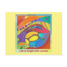 Organic Bold LifeScan Art Briefkaart met tekst