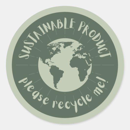 Organic Business Ronde Sticker (Voorkant)