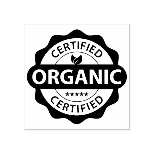 Organic Certified, Bio, Eco Friendly Rubberstempel (Afrduk)