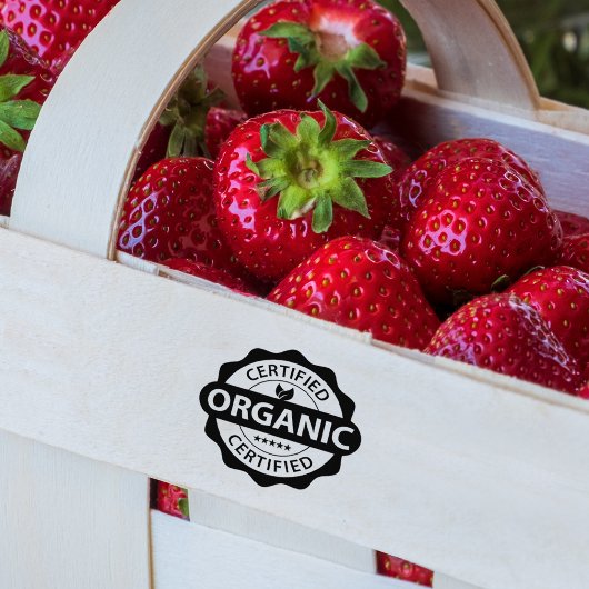 Organic Certified, Bio, Eco Friendly Rubberstempel