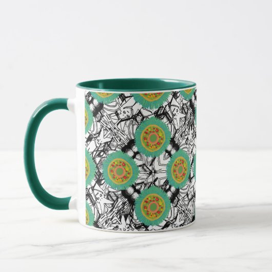 Organic Chaos Bold Pattern w/Green Certainty. Mok (Links)