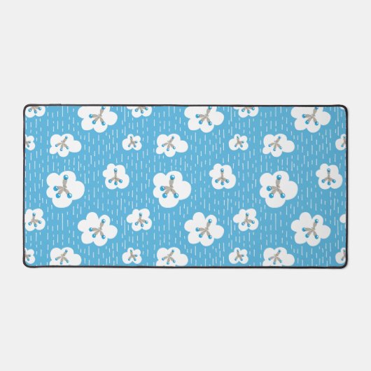 Organic Chemistry Blue Molecules Science Geek Bureaumat (Voorkant)