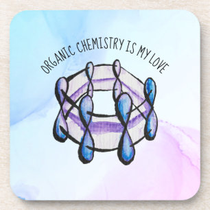 Organic Chemistry Love Molecule Student Teacher Bier Onderzetter