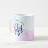 Organic Chemistry Love Molecule Student Teacher Koffiemok (Voorkant links)