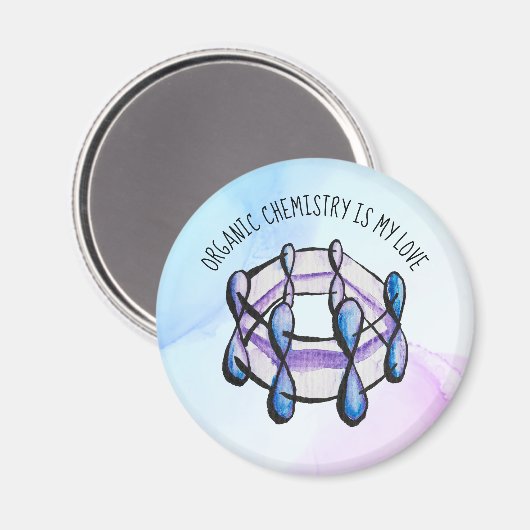 Organic Chemistry Love Molecule Student Teacher Magneet (Voorkant / Achterkant)