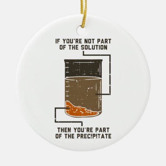 Organic Chemistry Science Teacher Funny Geek Keramisch Ornament (Voorkant)