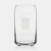 Organic Chemistry Science Teacher Personalized Blikvorm Glas (Achterkant)